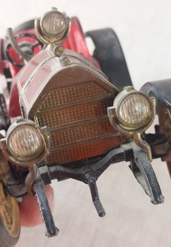 Ancienne voiture en tôle à clé, Mercer 1225, 35J 1913, Schuco ^