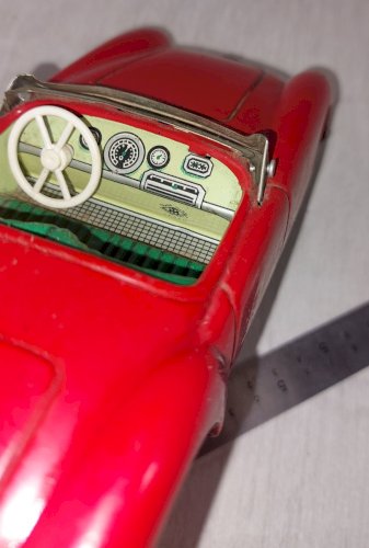 Ancienne voiture en tôle à friction, MG-3061, Trademark TM Modern Toys Japan