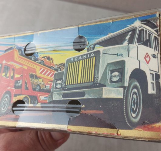 Ancienne voiture, Excalibur marron, Majorette 3000, 1/32 ^