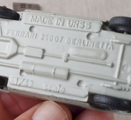 Ancienne voiture, Ferrari 250 GT Berlinetta, Politoys URSS, 1:43 ^