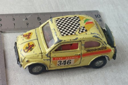 Old car, Fiat 500L, Mercury, 1/43