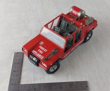 Old car, Lamborghini Cheetah fire truck, Burago 1:24