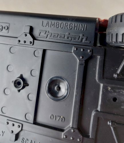 Ancienne voiture, Lamborghini Cheetah pompiers, Burago 1:24 ^