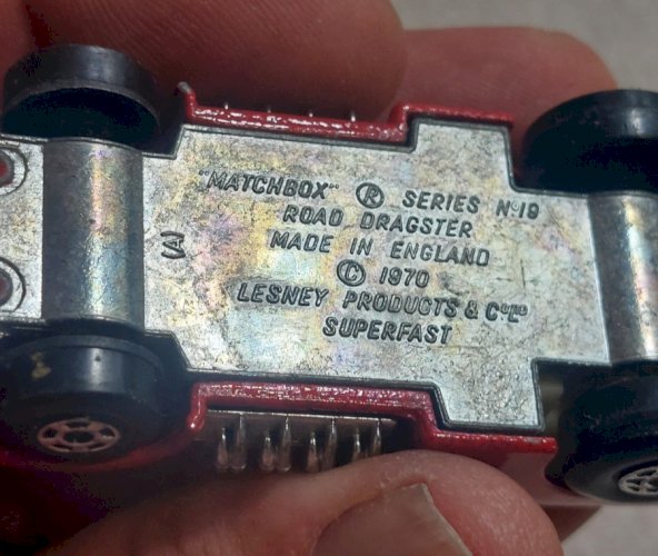 Ancienne voiture, Road Dragster, Matchbox, vintage