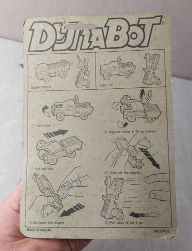 Ancienne voiture / robot, Transformers, Dyna-bot pick up, MC Toy, neuf