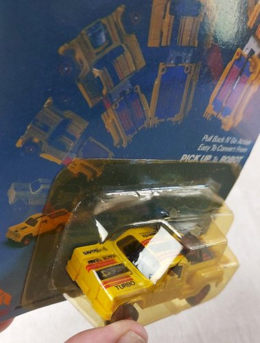 Ancienne voiture / robot, Transformers, Dyna-bot pick up, MC Toy, neuf