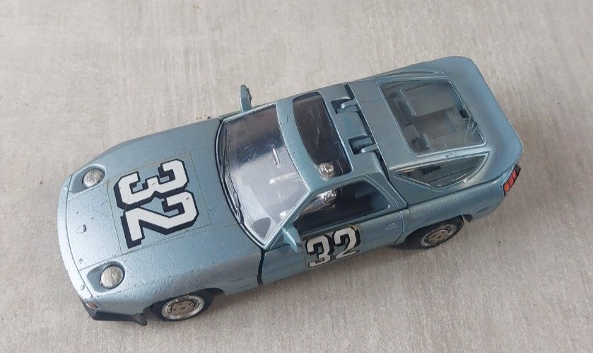 Ancienne voiture / Transformers, Porsche 9285, Popy Spore 1983, vintage