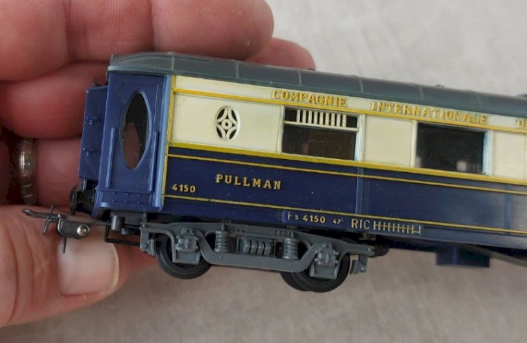 Ancienne voiture voyageur, Compagnie Internationale wagons lits, Hornby 7452, HO