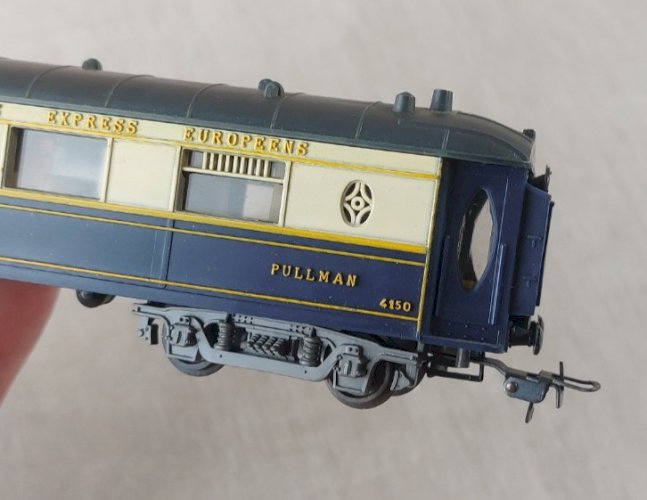 Ancienne voiture voyageur, Compagnie Internationale wagons lits, Hornby 7452, HO