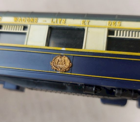 Ancienne voiture voyageur, Compagnie Internationale wagons lits, Hornby 7452, HO