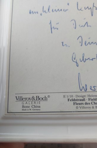 Anciennes plaques / tableaux muraux, Villeroy & Boch Galerie