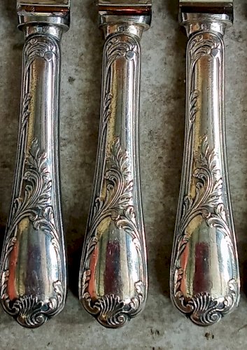 Anciens Couverts Ménagère Christofle Modèle Marly 26 Pièces Art De La Table