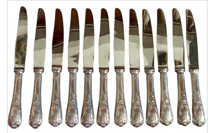 Anciens Couverts Ménagère Christofle Modèle Marly 26 Pièces Art De La Table
