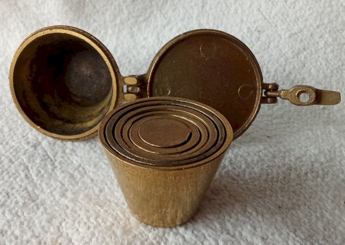 Anciens Poids Laiton pile De Charlemagne à godets Apothicaire old apothecary