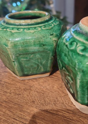 Anciens pots à gingembre chinois 