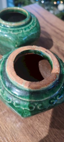 Anciens pots à gingembre chinois 