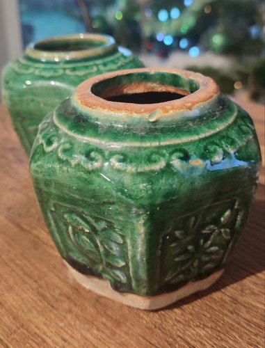 Anciens pots à gingembre chinois 