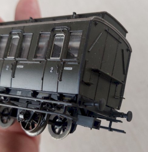 Anciens voitures voyageurs à compartiments, 2ème classe, 4307 Märklin, en HO