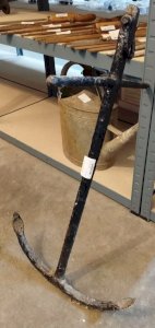 ANCRE A JAS DE BATEAU ANCIENNE Navire 72 x 42 x 43 cm Decoration 7,9MAG 07/02