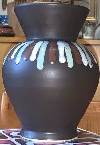André Baud céramique Vallauris vase moderniste abstrait 1950's