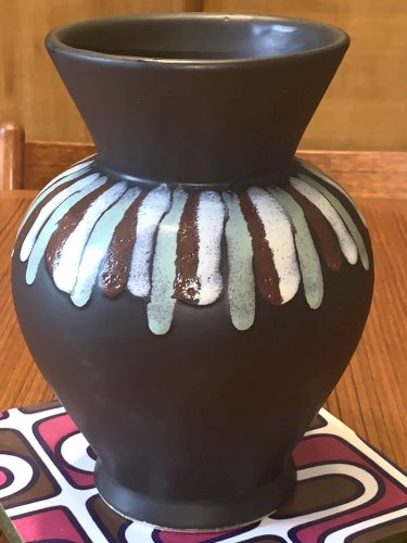 André Baud céramique Vallauris vase moderniste abstrait 1950's