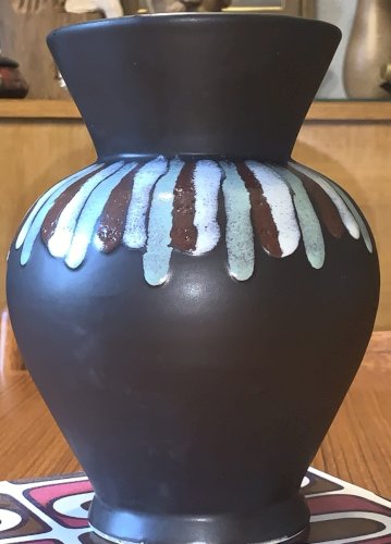 André Baud céramique Vallauris vase moderniste abstrait 1950's