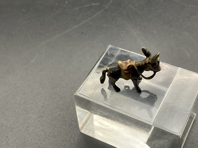 Âne bronze de Vienne  Austrian Wien cold painted .