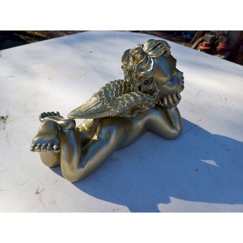 Ange  Amour en Résine doré