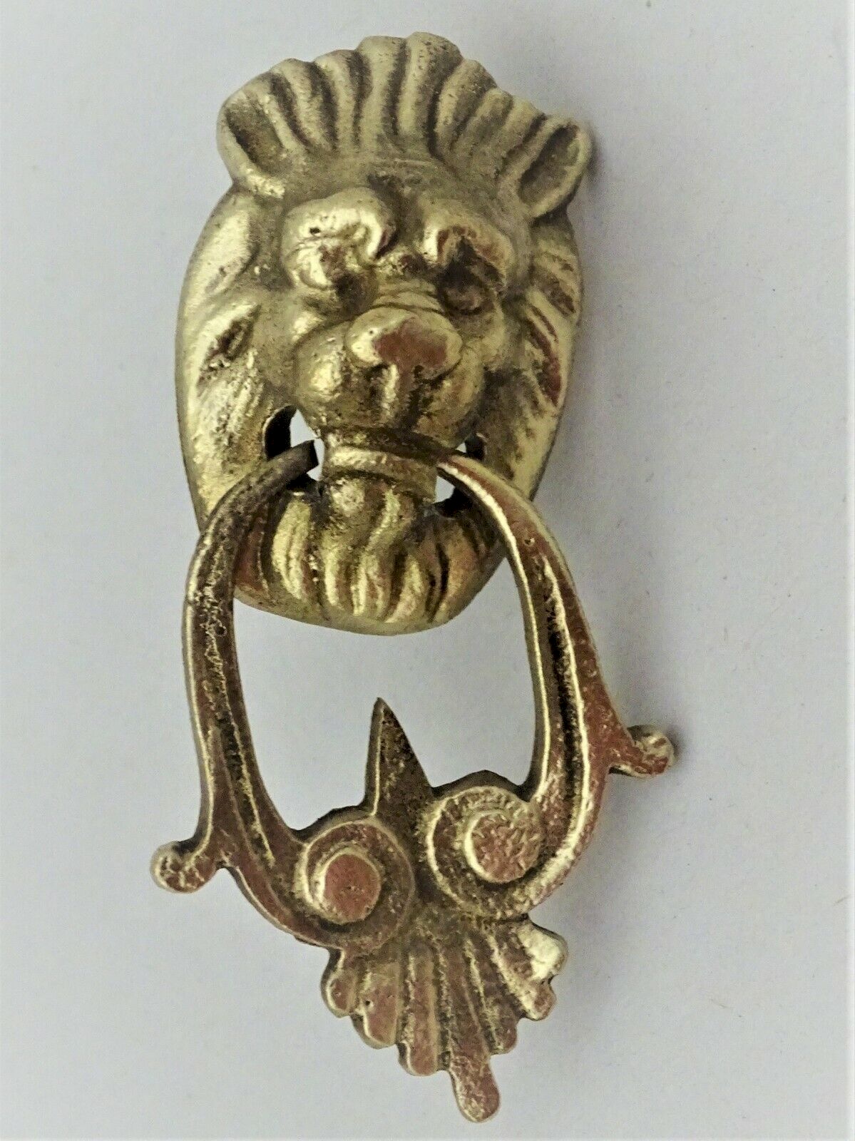 Porte-bâton têtes de lion - Napoléon III - Cuivre, Laiton