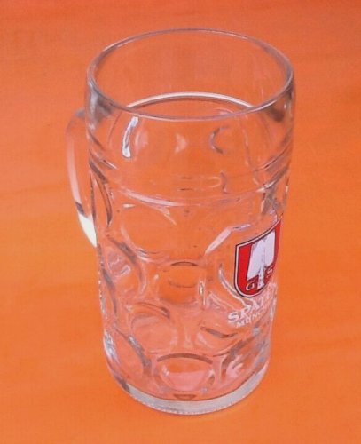 Chope à Bière SilverChry 570 Ml : Verre Avec Anse En Forme De Bras Musculaire, Style Vintage
