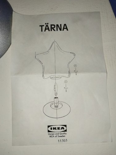 ANNONCE 1 – Lampe TÄRNA IKEA  Avec boîte d’origine