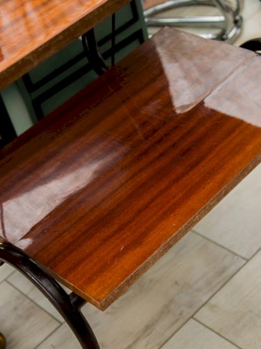 Anouk, la desserte double plateau en bois N°246