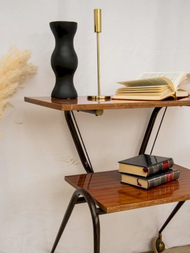 Anouk, la desserte double plateau en bois N°246