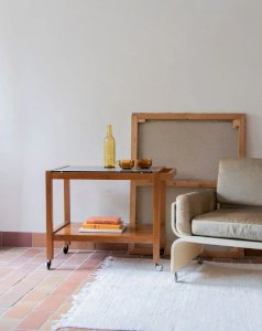 Anouk, the wooden and glass console table No. 200