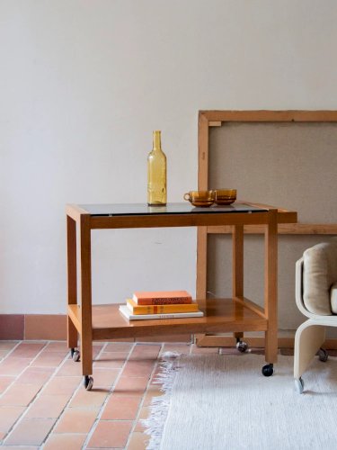 Anouk, la desserte en bois et verre N°200