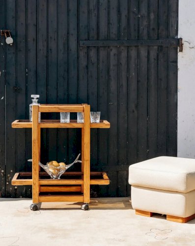 Anouk, la desserte en verre et bois N°150