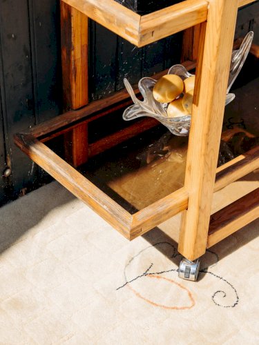 Anouk, la desserte en verre et bois N°150