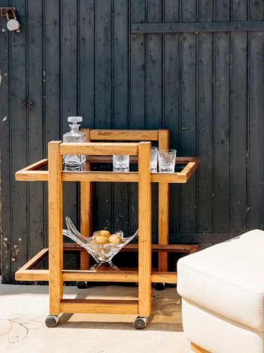 Anouk, la desserte en verre et bois N°150