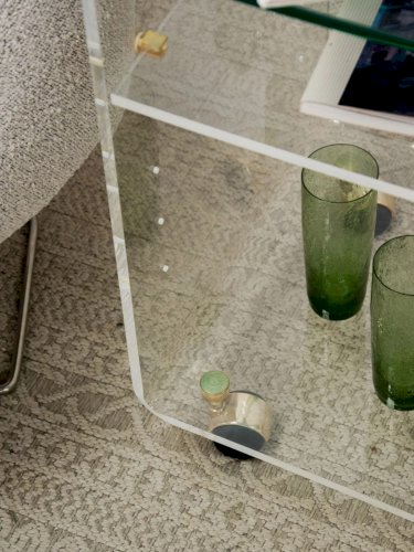 Anouk, la desserte en verre et plexi N°181