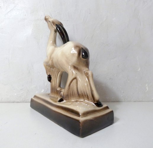 antilope en céramique Charles Lemanceau art déco