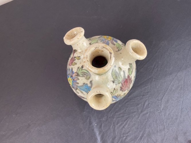 ANTIQUE PERSAN CRUCHE EN CERAMIQUE VERNISSEE ART KADJAR ISLAMIQUE QAJAR PERSE