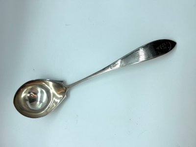 Antique Silverplate Punch Ladle – Brown & Brothers – Monogram – c. 1880s