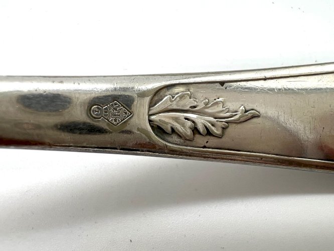 Antique Silverplate Punch Ladle – Brown & Brothers – Monogram – c.1880s