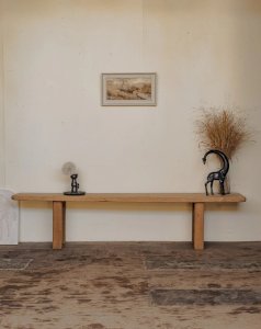 Antoine, the wooden farmhouse bench No. 330