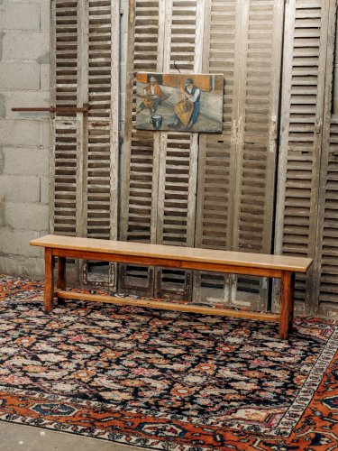 Antoine, le banc en bois massif clair N°251