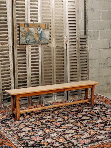 Antoine, le banc en bois massif clair N°251