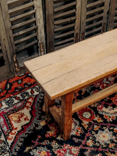 Antoine, le banc en bois massif clair N°251