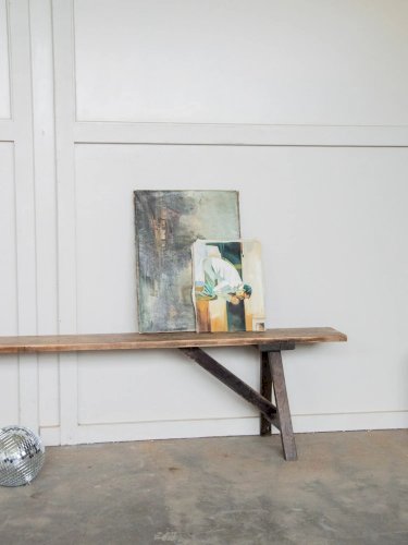 Antoine, le grand banc de ferme en bois N°280