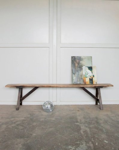 Antoine, le grand banc de ferme en bois N°280