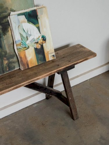 Antoine, le grand banc de ferme en bois N°280